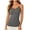 Dark Gray, variant on Lace Trim Camisole for Women Spaghetti Straps V Neck Tank Tops Soft Modal Cami Undershirt for Layering Orange XS