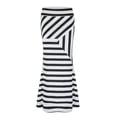 thumbnail image 6 of Women's Skirts Midi Length Front Slit Hawaiian Breathable Flowy Maxi Skirts Tiered Floral Long Skirts with Pockets for Beach Vacation, 6 of 7
