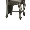 thumbnail image 3 of ACME Versailles Faux Leather Counter Dining Chair in Silver Platinum Set of 2, 3 of 6
