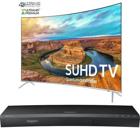 Samsung Curved 65-Inch Smart 4K SUHD HDR 1000 LED TV – KS8500 8-Series (UN65KS8500FXZA) with Samsung 3D Wi-Fi 4K Ultra HD Blu-ray Disc Player Samsung Curved 65-Inch Smart 4K SUHD HDR 1000 LED TV – KS8500 8-Series (UN65KS8500FXZA) with Samsung 3D Wi-Fi 4K Ultra HD Blu-ray Disc Player