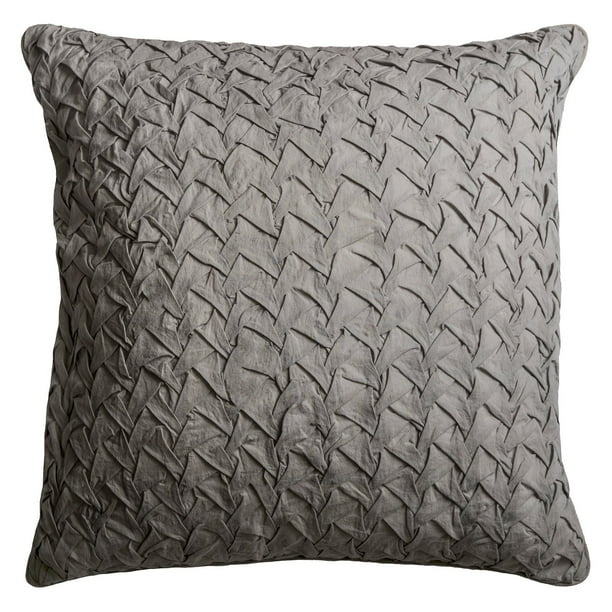 Rizzy Home Decorative Poly Filled Throw Pillow Textured Solid 22"X22