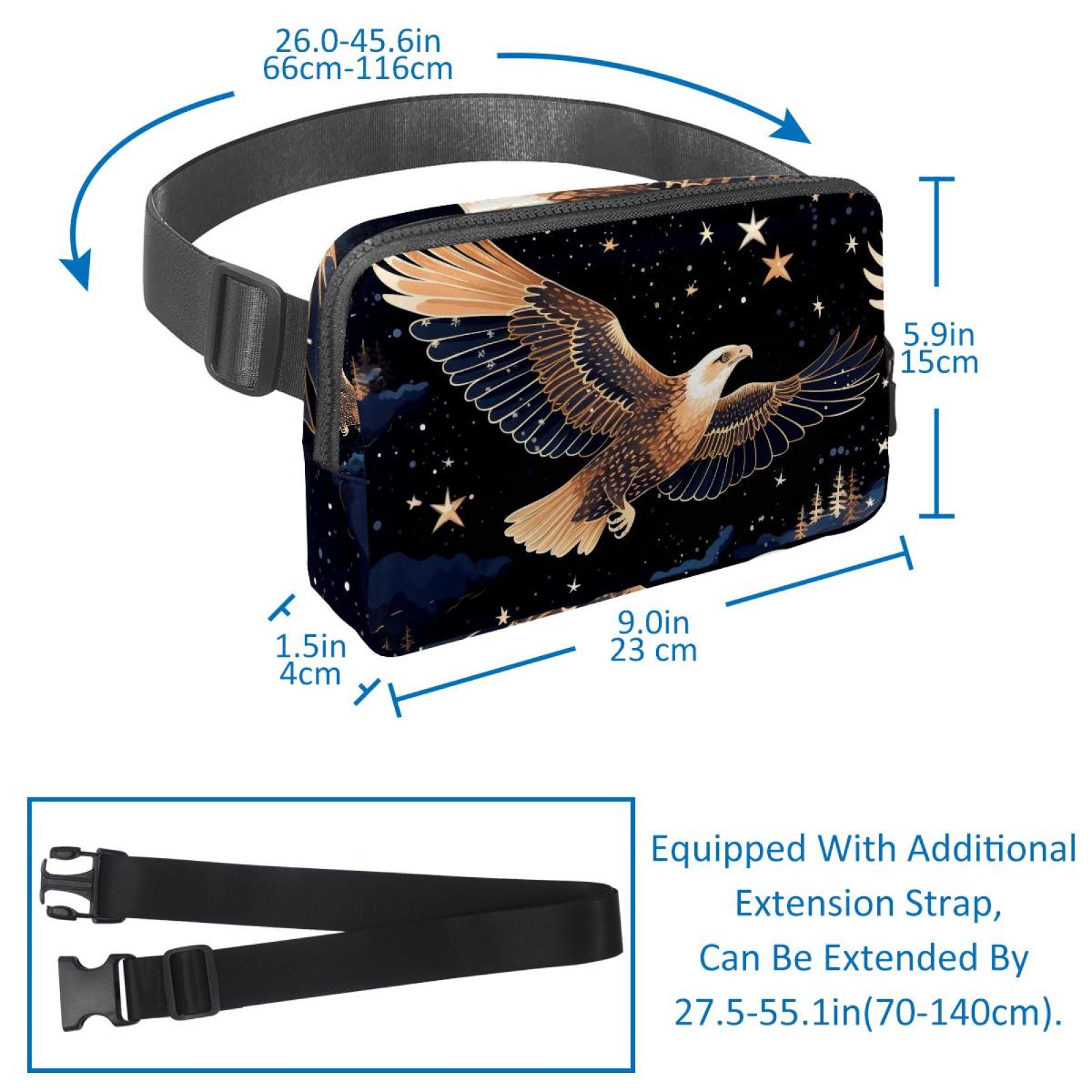 Bird Lightweight Adjustable Fanny Bag Running Belt Waist Pack with Extension Strap Unisex