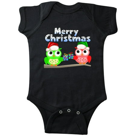 

Inktastic Merry Christmas Owls Gift Baby Boy or Baby Girl Bodysuit