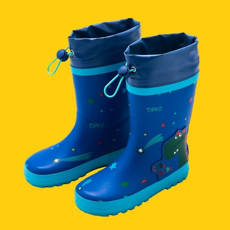 

Xijirk Boys and Girls Unisex Rain Boots Toddler Rain Boots Baby Rain Boots Short Rain Boots for Toddler Easy On Lightweight-Blue-13.5