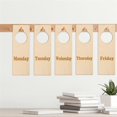 thumbnail image 3 of 20PC Unfinished Wood Door Knob Hanger Door Knob Signs for Painting DIY Craft Home Office Hotel Decoration Business Use F, 3 of 5