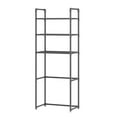 thumbnail image 2 of Coollooc Over The Toilet Storage Over Toilet Rack Bathroom Organizer 3 Tier Toilet Shelf with Hooks and Toilet Paper Holder Freestanding Bathroom Stand Over Toilet Save Space(A), 2 of 9
