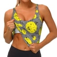 thumbnail image 3 of Haiem Pirate skulls Pattern Womens Sports Bra - U Neck Padded Low Impact Yoga Bra Workout Crop Top Gym Moisture-Wicking Workout Vest-Medium, 3 of 8