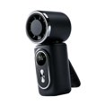 thumbnail image 3 of Ventilador portátil con clip, rotación ajustable, recargable, tamaño bolsillo, 5 velocidades, ideal para mujeres, hombres, conciertos, oficina y Negro, 3 of 8