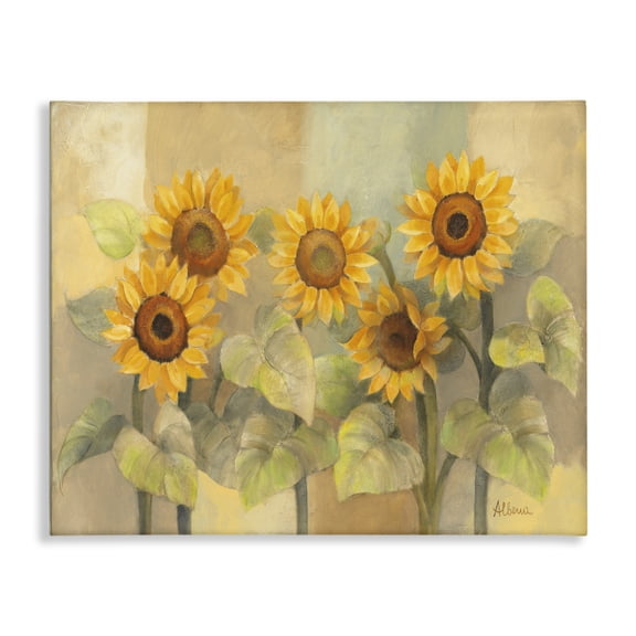 Stupell Industries Traditional Soft Vintage Sunflower Field Canvas Art, 20 x 16, by Albena Hristova