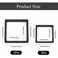 thumbnail image 2 of 10Pcs 3.5 x 3.5/4.29 x 4.29 Inch 3D Black Floating Frame 3D Floating Display Stand Plastic Square Transparent Film Box Case Holder Accessories for Packing Storage Jewelry Gems Fossils Rocks, 2 of 5