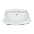 thumbnail image 3 of Renovators Supply Cloakroom 19" Wall Mounted Bathroom Sink White with Overflow, 3 of 8