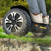 MIHOVER Warrior 8.5 inch 350W*2 off-Road Hoverboard Self-Balancing Scooter - All Terrain Self-Balancing Scooter with Bluetooth Speaker and LED Lights, 10 mph Max Speed for Kids and Adults,Max Weight