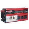 thumbnail image 3 of 500W Car Inverter with 3 AC110V US Sockets 4 USB Ports LCD Display Modified Sine Wave Inverter Converter 24V DC20‑30V Adjustable, 3 of 22