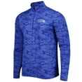 thumbnail image 2 of Men's Antigua Royal Seattle Seahawks Brigade Throwback Quarter-Zip Top, 2 of 4