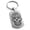 Silver, variant on Stainless Steel Day of the Dead Sugar Skull Engraved Dog Tag Keychain Keyring