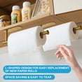 thumbnail image 2 of Paper Towel Holders Kitchen Wall Mount, Paper Towel Holder Under Cabinet Gold, 2 of 7