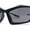 Matte Black - Black, variant on Unique Trendy 90s Sport Plastic Side Visor Wrap Around Sunglasses Orange - Black