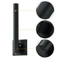 thumbnail image 3 of C Cattleya 1-Light Matte Black Dimmable LED Outdoor Wall Light with Frosted Glass Diffuser(2-Pack), 3 of 8