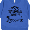 thumbnail image 3 of Inktastic Grandma Grandpa Love Me Arrow Toddler Sweatshirt, 3 of 4