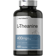 L Theanine 400mg | 400 Capsules | Max Size | by Horbaach
