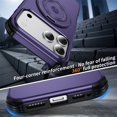 thumbnail image 5 of For iPhone 18 Pro Max Phone Case Magnetic 360° Rotating Holder Drop Protector Cover,Dark purple,For iPhone 18 Pro Max, 5 of 9