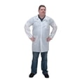 thumbnail image 1 of Zenith Safety Products Microporous Protective Lab Coat, 2 Pockets, Collar, 2X-Large, 1 of 1