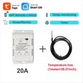 thumbnail image 2 of Termostato inalámbrico Tuya WiFi de 20 A con sensor de 1 m y control por voz., 2 of 5