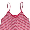 thumbnail image 3 of SO Junior Women's Pink Double Striped Adjustable Spaghetti Strap Tank (Small), 3 of 4