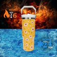 thumbnail image 5 of 30 oz Daisy Flip Straw Tumbler with Top Handle for Daisy Lover Insulated Resuable Vacuum Tumbler with Flip Straw and Handle for Home Office Car Dishwasher Safe Daisy, 5 of 6