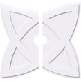 thumbnail image 1 of Ekena Millwork CMP38CM2-05000 38 in. OD x 5 in. ID Square Cosmo Architectural Grade PVC Contemporary Ceiling Medallion - 2 Piece, 1 of 1