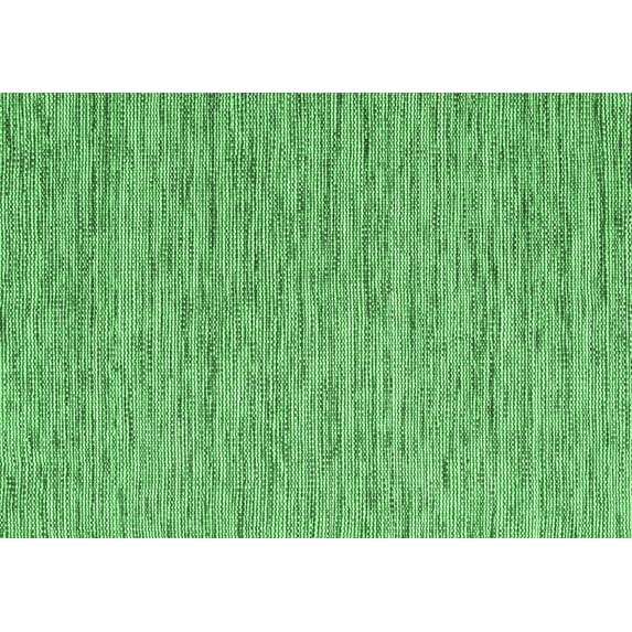 Ahgly Company Indoor Rectangle Abstract Emerald Green Contemporary Area Rugs, 2' x 3'