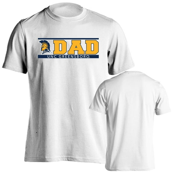 University of North Carolina Greensboro Spartans Dad Proud Parent Short Sleeve T-Shirt