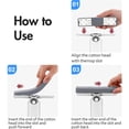 thumbnail image 6 of Portable Mini Squeeze Mop, Self-Squeeze Desktop Cleaning Mop with Sponge Head, Hand-Washable Small Mop for Kitchen, Bathroom, Countertops, and Car Surfaces (2 Sponge Head + 1 Squeeze Handle), 6 of 9