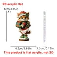 thumbnail image 2 of Adornos Navideños Planos 2D de Acrílico para Niños | Material Ligero y Resistente | Regalo Ideal para Niños | Decoración Versátil | Fácil de Colgar | 1 Colgante, 2 of 3