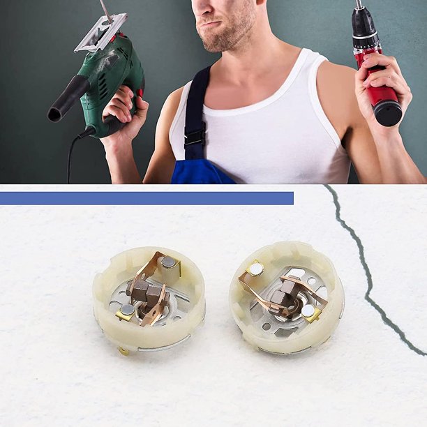2x Portaescobillas de carbón para motor Rs550 y 4x Escobillas de carbón Compatible con Compatible con Makita Compatible con Dewalt Compatible con Hitachi Compat ShuxiuWang 8390614201132