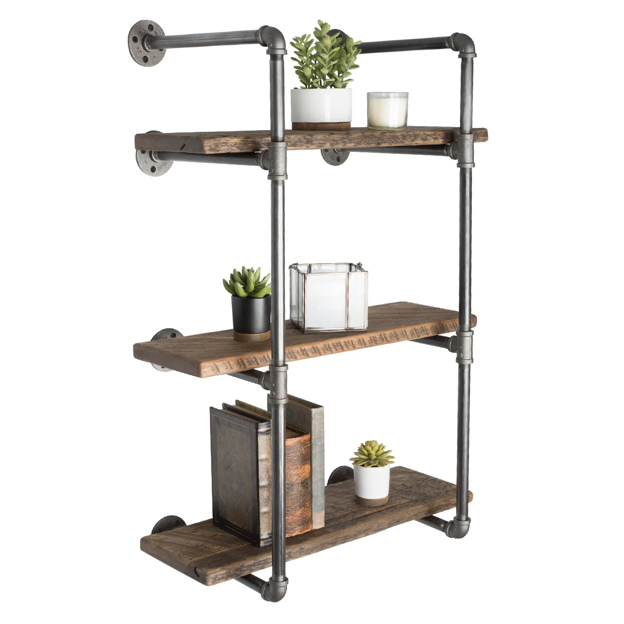 3 tier Wall Mounted Shelf By PIPE DECOR