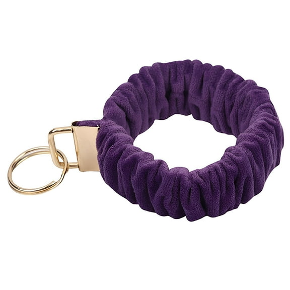 DESIGNICE Wristlet Keychain Bracelet Women Stretchy Key Chain Keyring, Bracelet Holder Women - purple