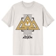 thumbnail image 7 of Black Adam Gold Triangles Logo Men's White T-shirt-Large, 7 of 7