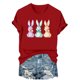 thumbnail image 3 of TaTaai Womens Casual Printed Short Sleeve T Shirt Round Neck Loose Fit Soft Blouse Fashion Easter Graphic Tee Lightweight for Spring Summer Daily Work Vacation Gift, 3 of 6