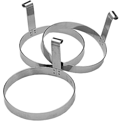  BigKitchen  Stainless Steel 3 Piece Egg Ring Set 
