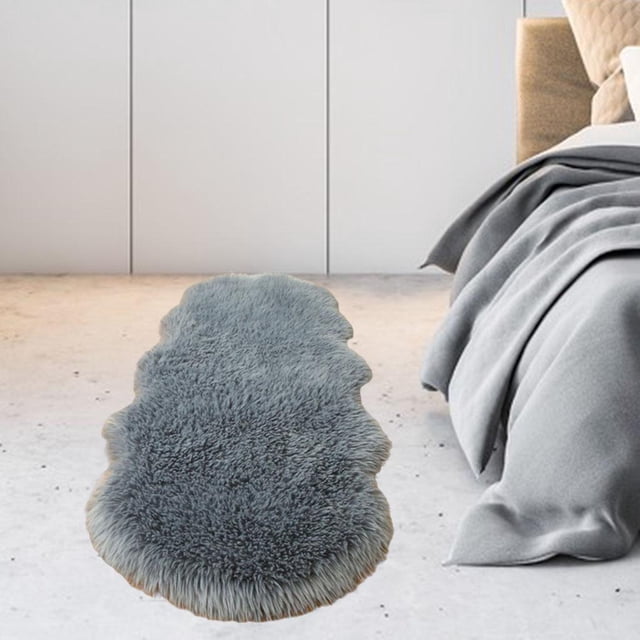Alfombra de área peluda peluda alfombrilla antideslizante para sala de estar dormitorio interior sala de estudio decoración del hogar cocina Los 60x150cm Baoblaze Alfombra del piso