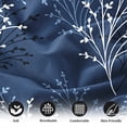 thumbnail image 3 of Flymme Navy Blue Queen Bed Sheets Set,4-Piece Botanical Print Bed Sheets for Man Women,Soft & Breathable Elegant Floral Bedding Sets, 3 of 8