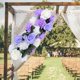 thumbnail image 4 of Decoración de pared en 3D, flores de , fondo de pared artificiales para decoración de habitación de uñas de guardería, Violeta Macarena Paneles de pared de flores, 4 of 7