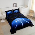 thumbnail image 3 of Erosebridal Basketball Bedding Toddler Comforter Set for Teens, Futuristic Rectangle Down Comforter, Sports Theme Decor, Breathable, 3 of 8