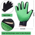 thumbnail image 5 of Guantes de aseo para mascotas - Guantes suaves para cepillo para polvo - Guantes eficaces para eliminar el pelo de mascotas - Diseño mejorado de cinco dedos - Perfectamente combinado con gatos y perros de pelo largo y corto - 1 par - Verde Sailing Electrónica, 5 of 5