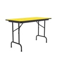 thumbnail image 3 of Correll Cf2448Px-38  .75 Inch High-Pressure Top Folding Tables - Fixed Height - Yellow, 3 of 4