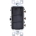 thumbnail image 1 of Interruptor Triple Leviton Negro 15A 120V, 1 of 3