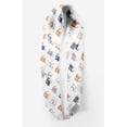 thumbnail image 2 of Bimba White Cute Cat Kids Pure Silk Printed Scarf Dupatta Head Neck Wrap Bandanas For Women 40 x 40 Inches, 2 of 6