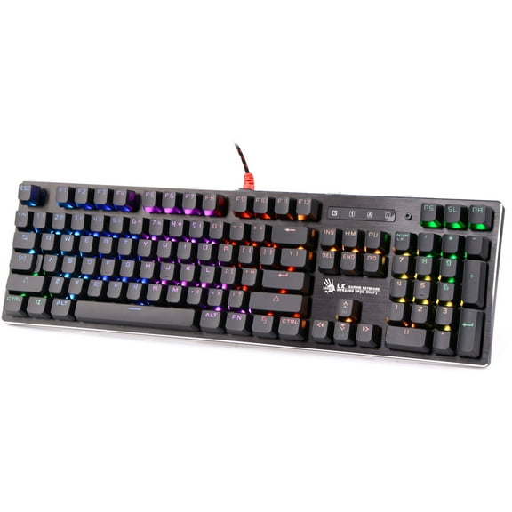 Bloody Gaming B820R Light Strike RGB Animation Gaming Keyboard, Black