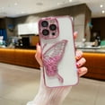 thumbnail image 4 of Kryoinx Case for iPhone 16 3D Liquid Glitter Butterfly Phone Cover with Mirror Finish - Premium Glitter Design, 4 of 10